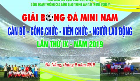 Thông báo về Giải bóng đá mini nam CB-CC-VC-NLĐ năm 2019